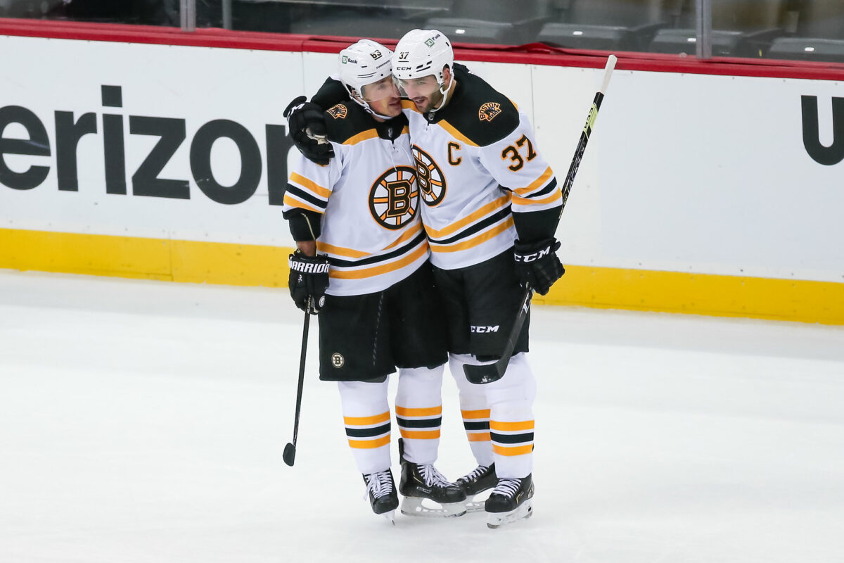 Patrice Bergeron Brad Marchand Boston Bruins