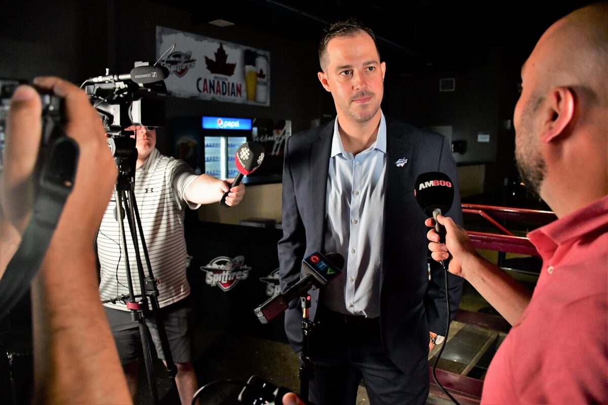 Windsor Spitfires' Head Coach Jerrod Smith