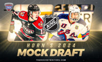 2024 NHL Mock Draft: Horn’s Mock Draft 2.0