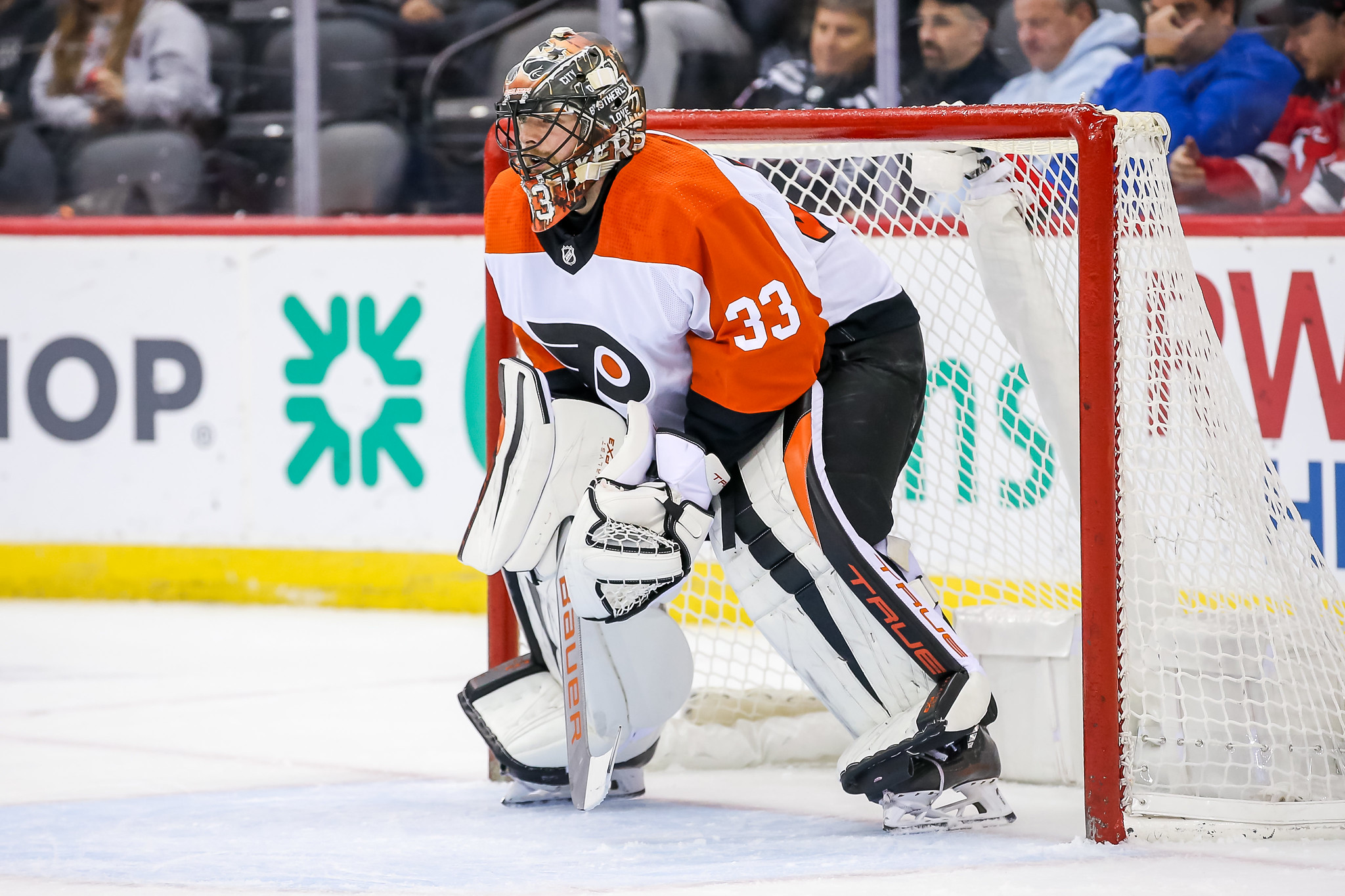 Flyers’ Samuel Ersson Stands Tall in 2-0 Win vs. Bruins - The Hockey ...