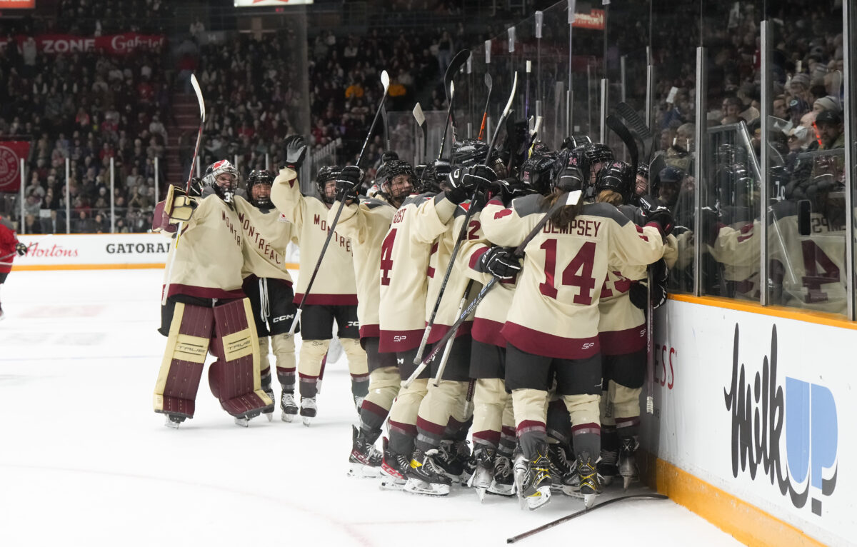 PWHL Montreal Celebration