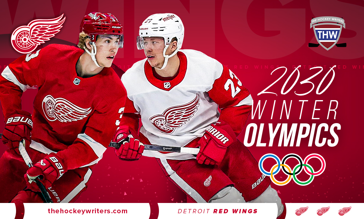 Detroit Red Wings 2030 Winter Olympics Lucas Raymond and Simon Edvinsson