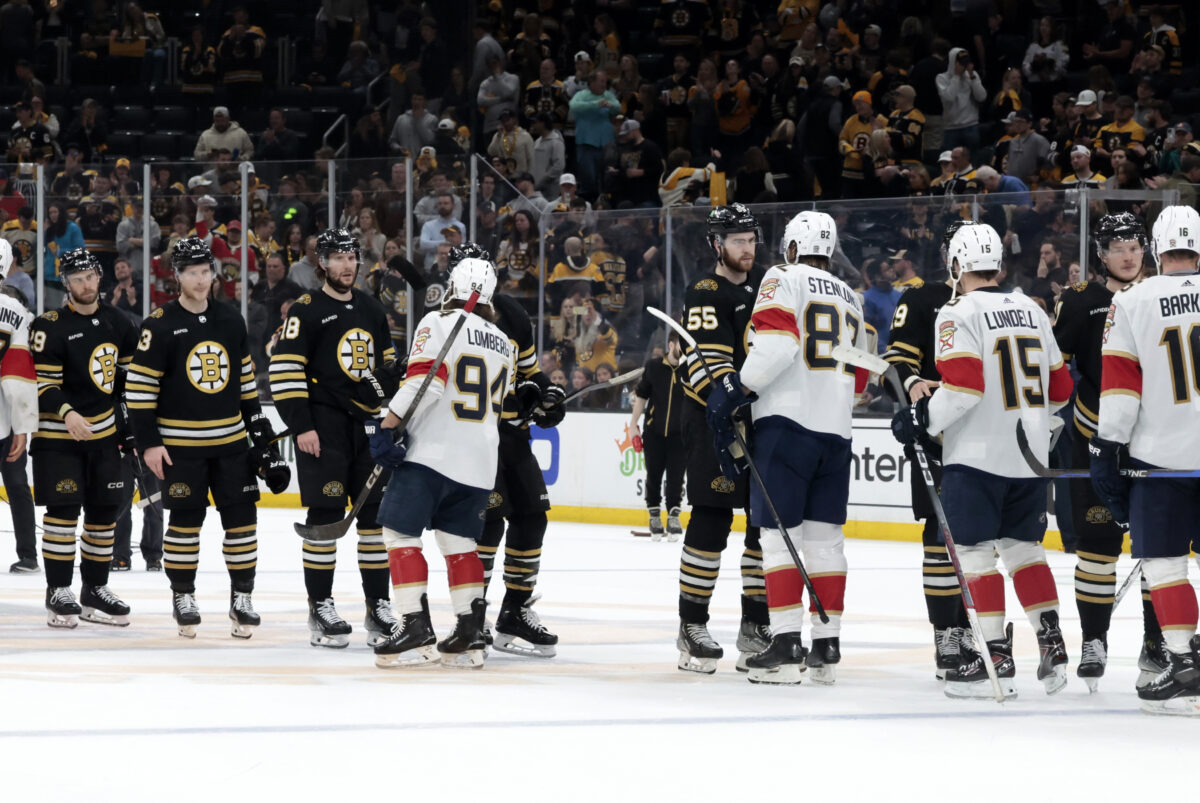 Boston Bruins Florida Panthers Handshake