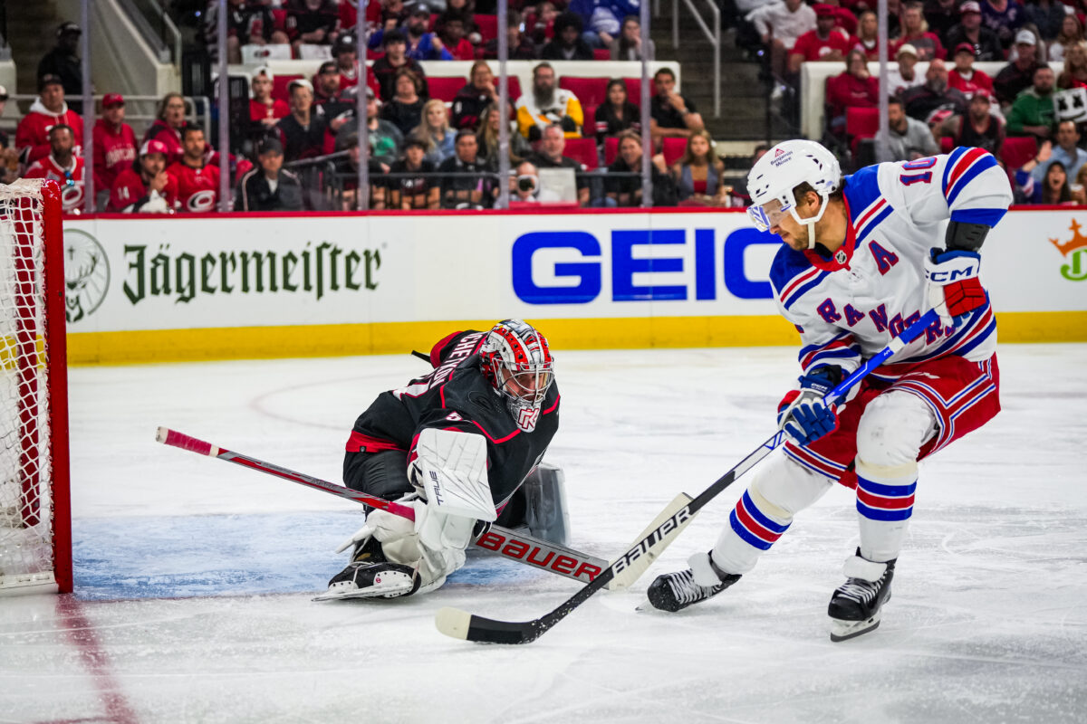 Pyotr Kochetkov Carolina Hurricanes Artemi Panarin New York Rangers