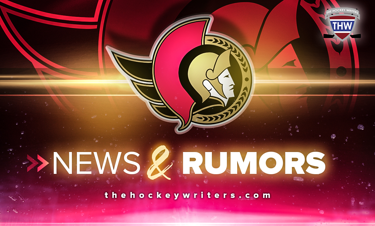 Ottawa Senators News & Rumors: Dickinson, Pinto, Tanevs & More - The Hockey Writers - - NHL News, Analysis & More