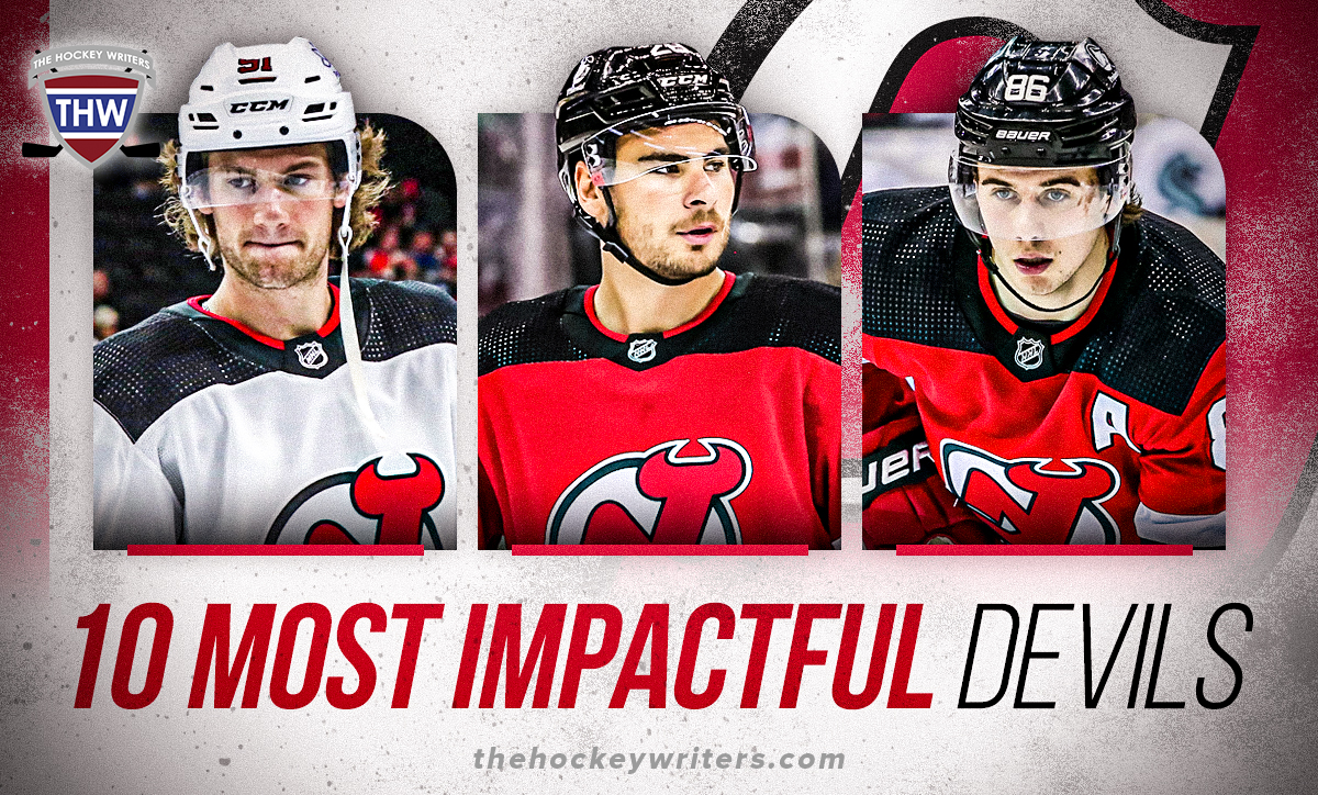 Dawson Mercer, Jack Hughes, Timo Meier 10 Most Impactful New Jersey Devils