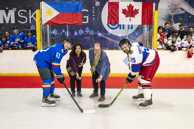 Ceremonial Puck Drop Hockey Night in Manila