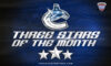 Vancouver Canucks 3 Stars of the Month