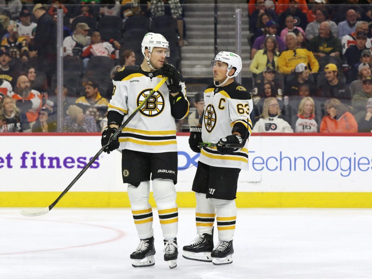 Charlie Coyle Brad Marchand Boston Bruins