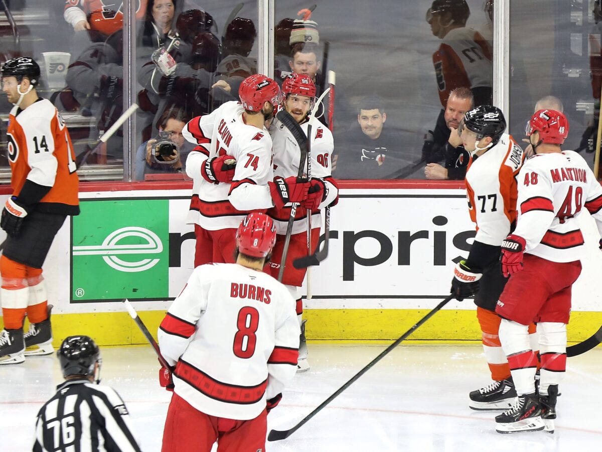 Jack Roslovic Carolina Hurricanes Celebration