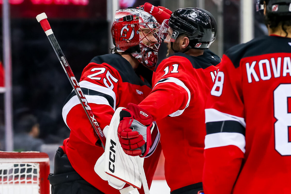 Jacob Markstrom Stefan Noesen New Jersey Devils