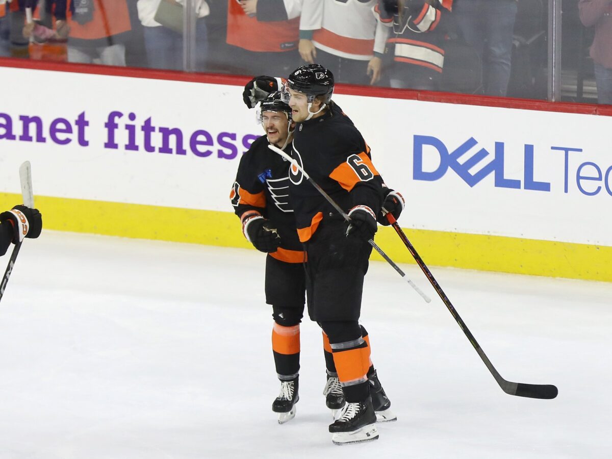 Travis Konecny Travis Sanheim Philadelphia Flyers