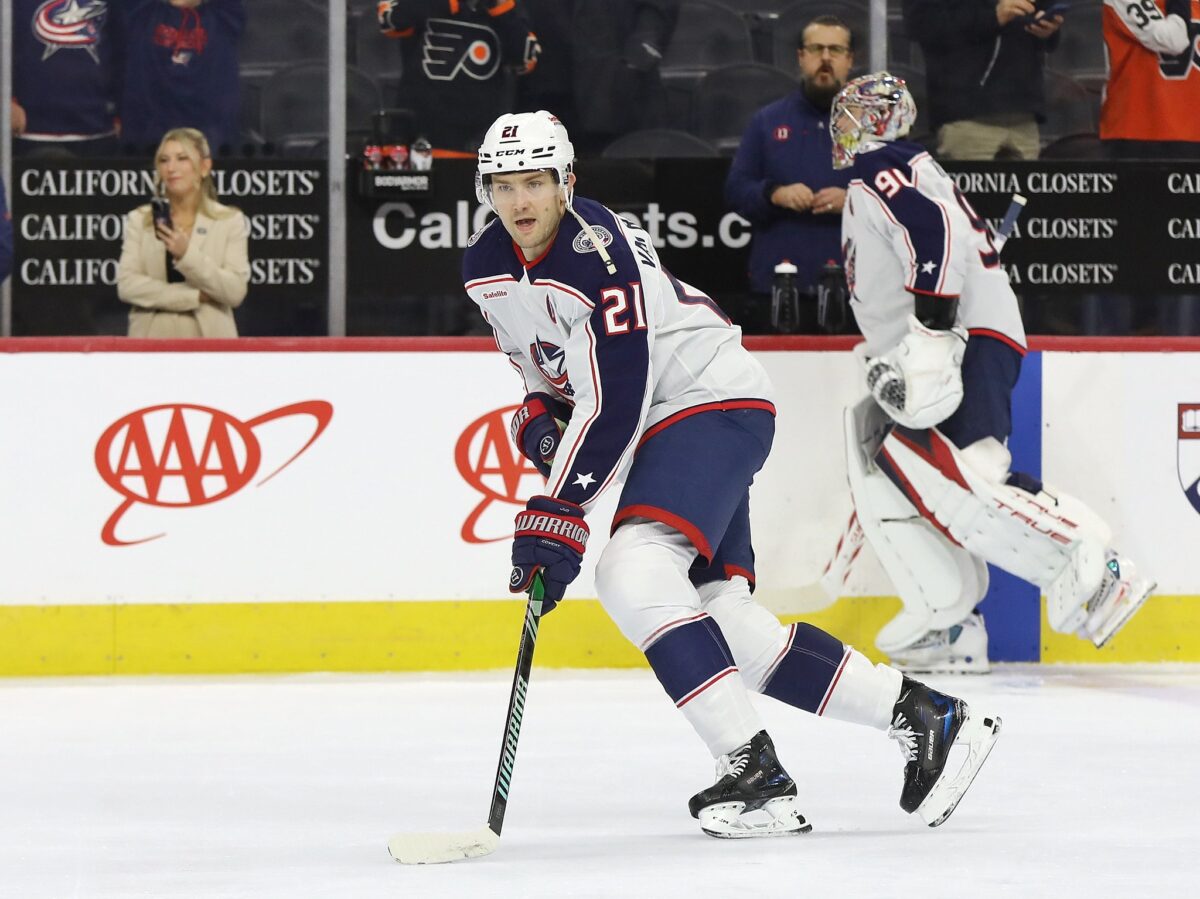James van Riemsdyk Columbus Blue Jackets