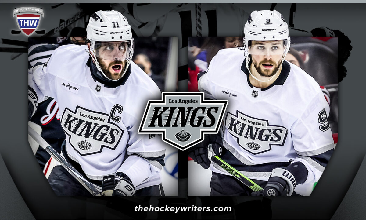 Los Angeles Kings Anze Kopitar and Adrian Kempe