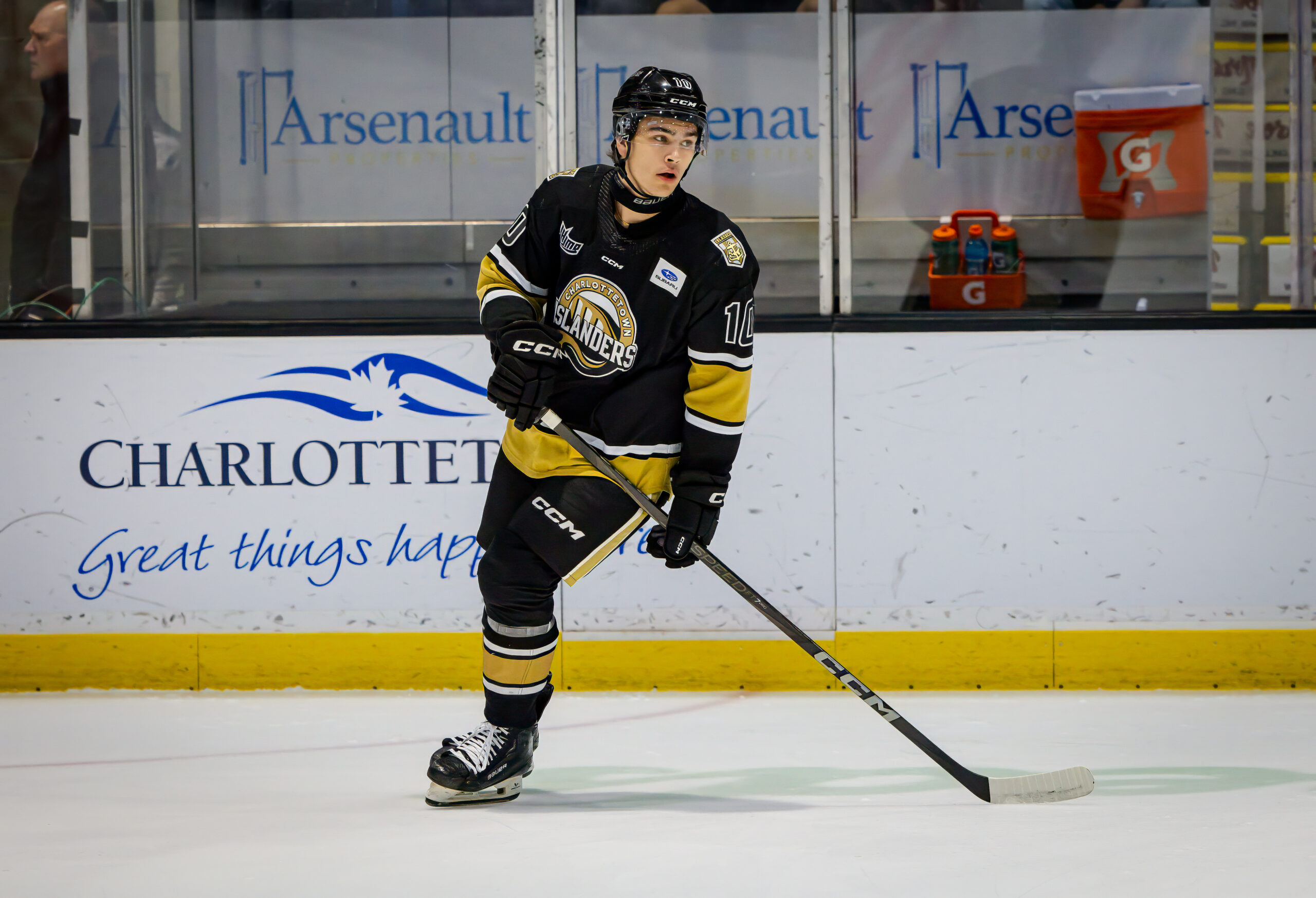 The Toronto Maple Leafs invited Owen Conrad to training camp and after surviving the first round of cuts, he could be a steal.