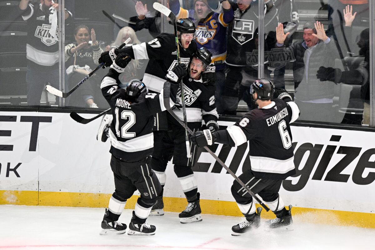 Phillip Danault Los Angeles Kings Celebration