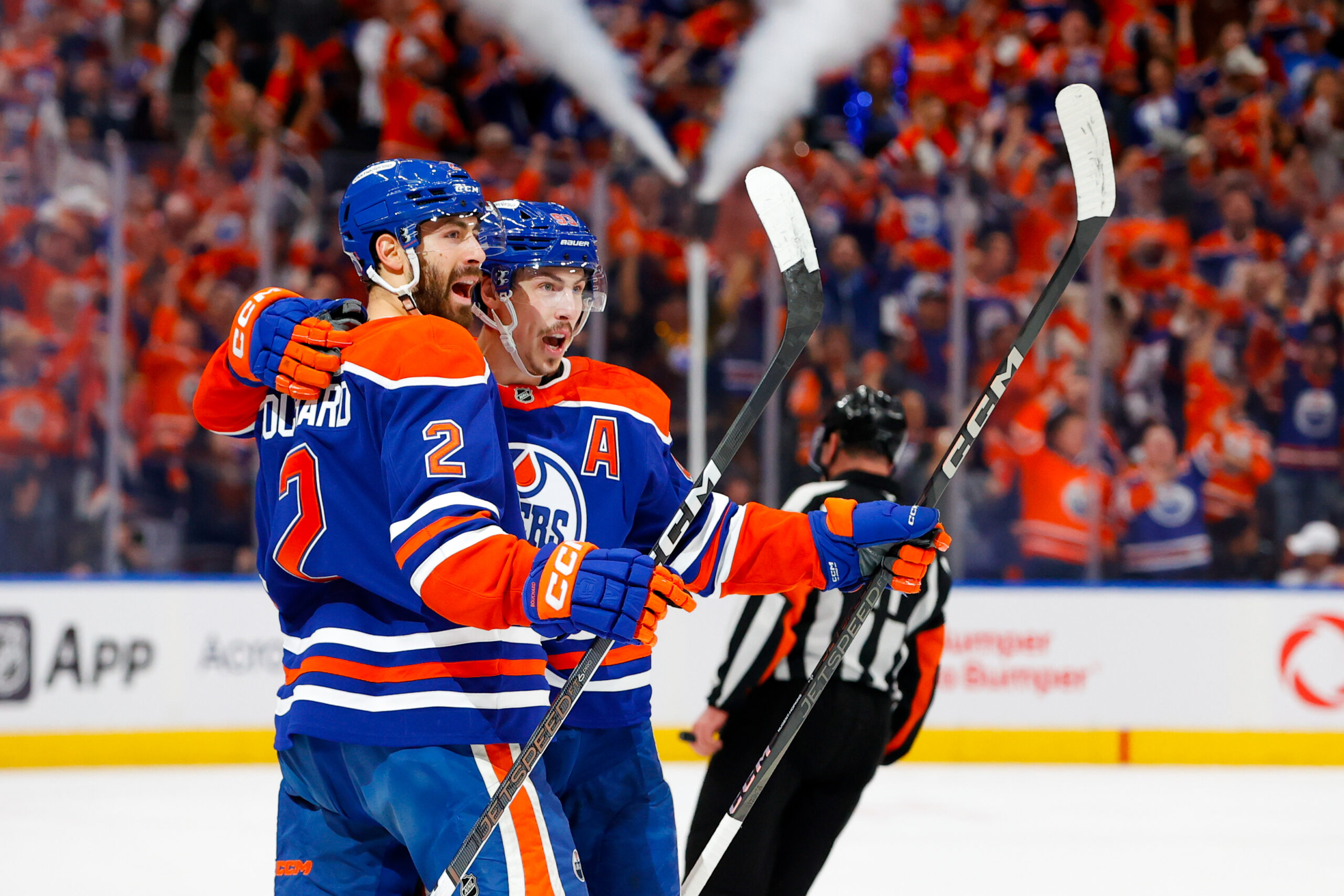 Evan Bouchard Ryan Nugent-Hopkins Edmonton Oilers