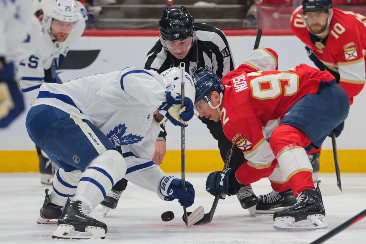 Max Domi Toronto Maple Leafs Tomas Nosek Florida Panthers