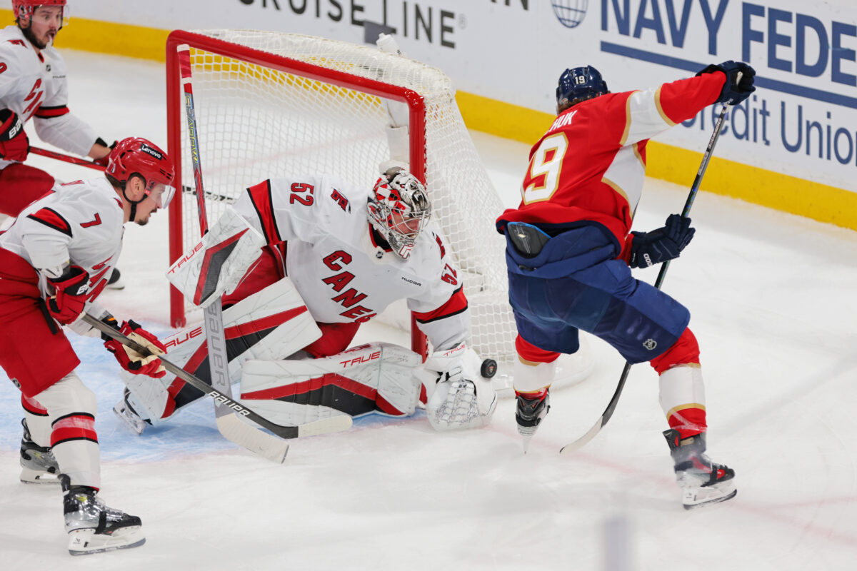 Pyotr Kochetkov Carolina Hurricanes Matthew Tkachuk Florida Panthers