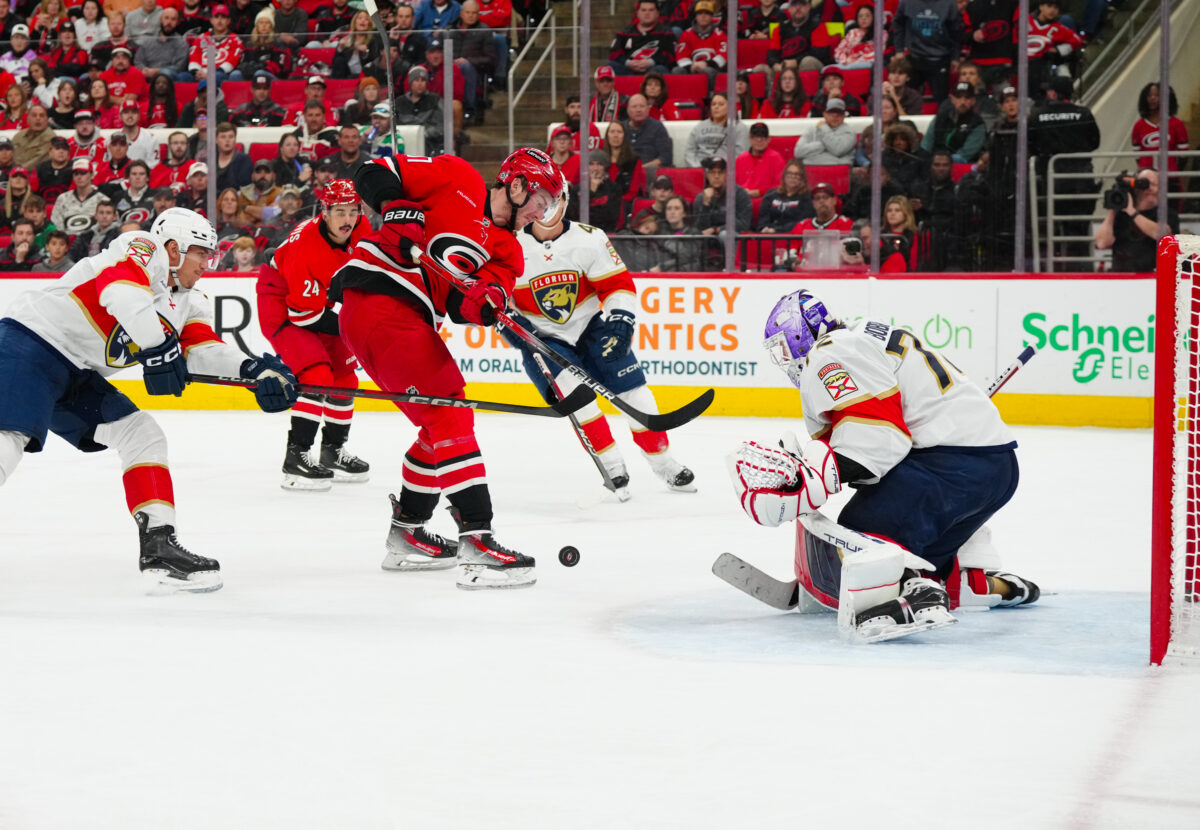Andrei Svechnikov Carolina Hurricanes Sergei Bobrovsky Florida Panthers