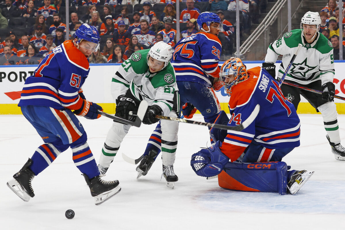 Stuart Skinner Edmonton Oilers Jason Robertson Dallas Stars