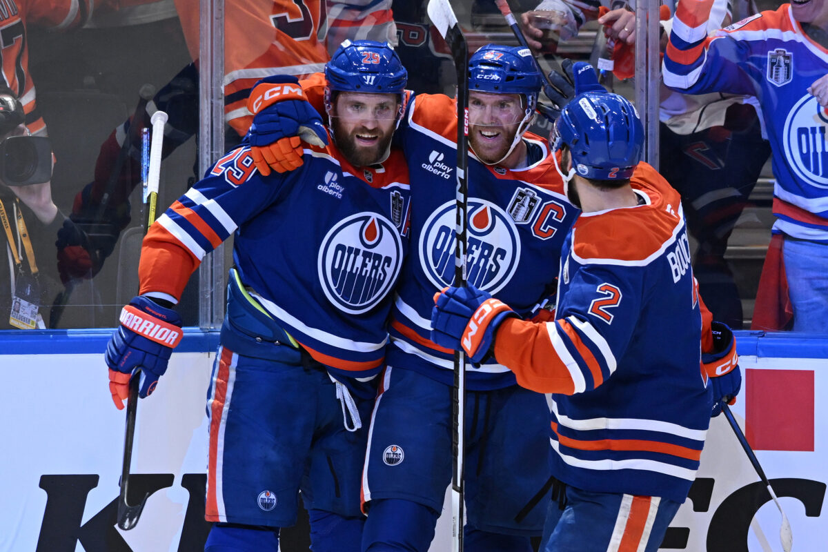 Leon Draisaitl Connor McDavid Edmonton Oiler