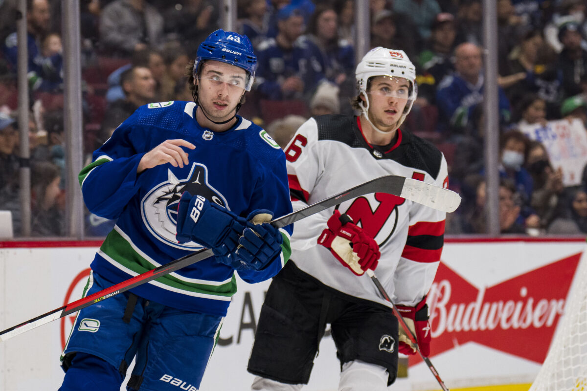 Quinn Hughes Vancouver Canucks Jack Hughes New Jersey Devils