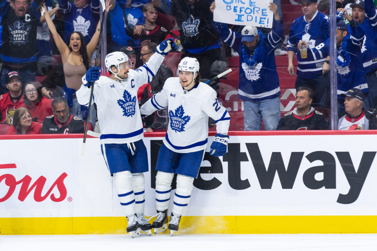 Auston Matthews Matthew Knies Toronto Maple Leafs