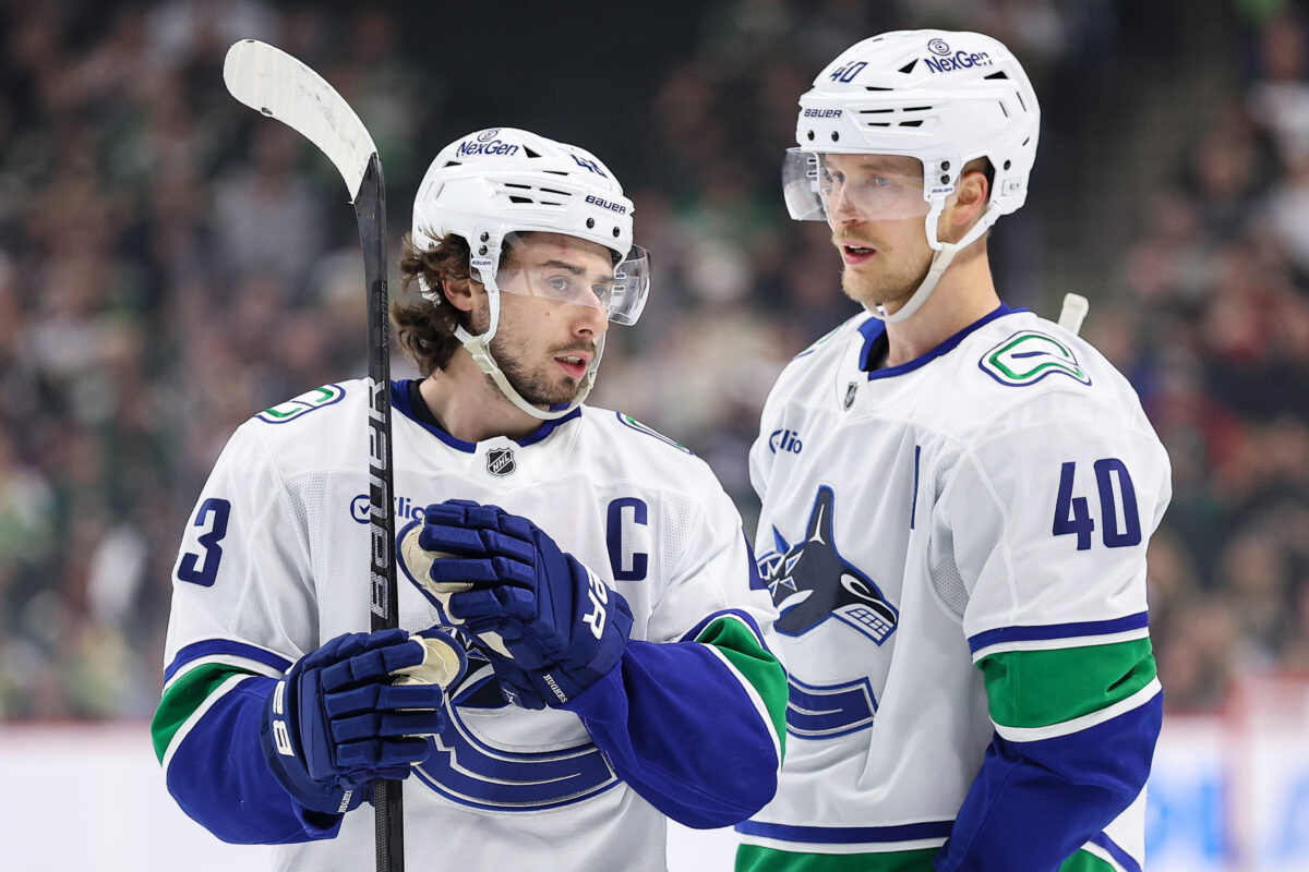 Quinn Hughes Elias Pettersson Vancouver Canucks
