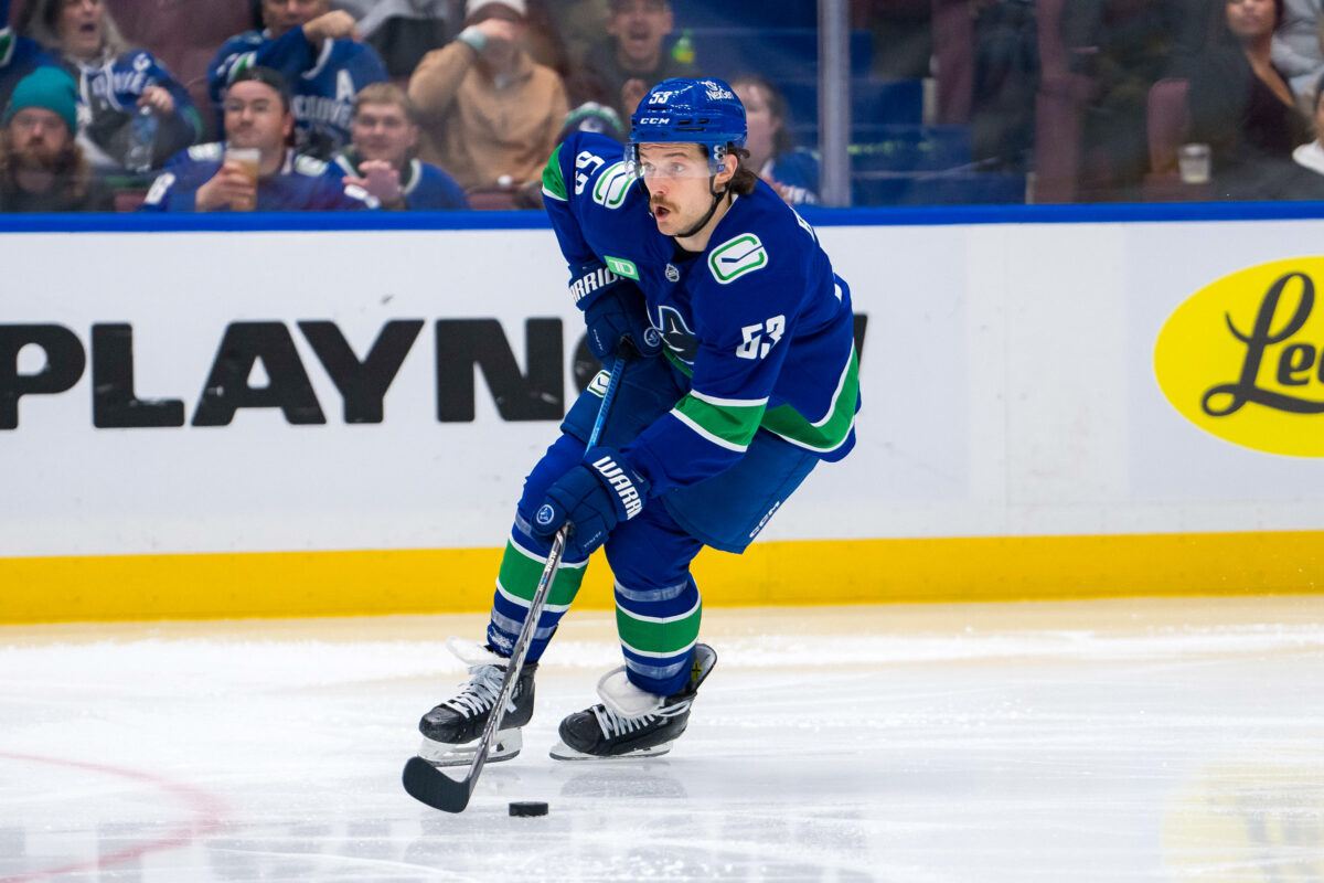 Teddy Blueger Vancouver Canucks