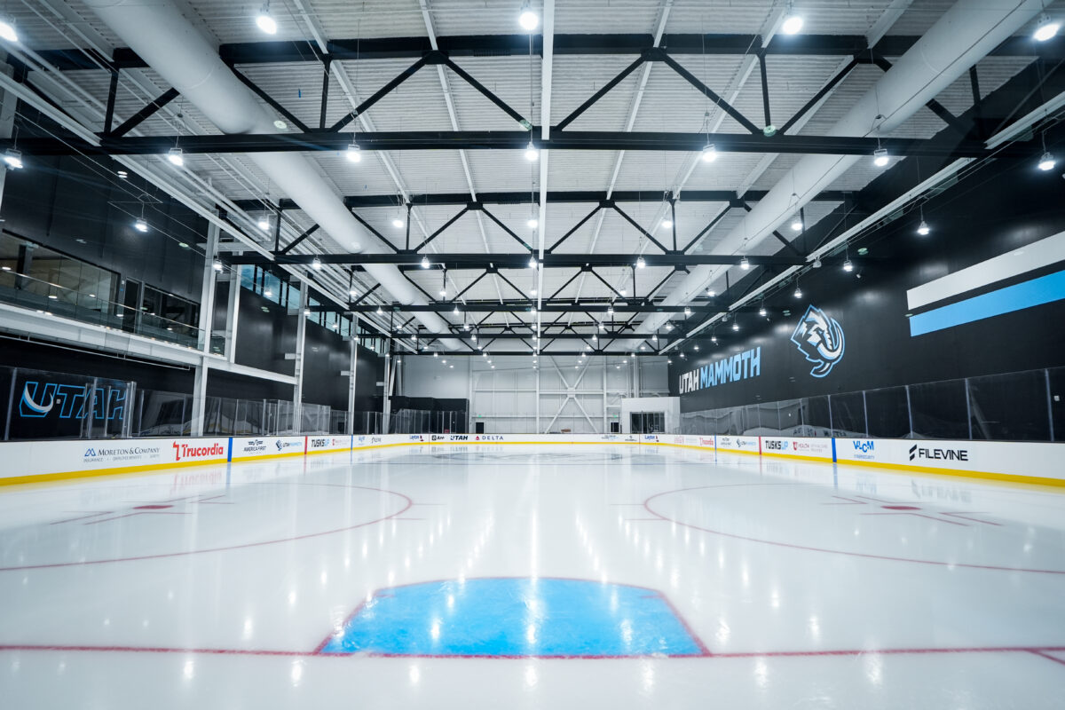 Utah Mammoth Practice Facility Ice Sheet
