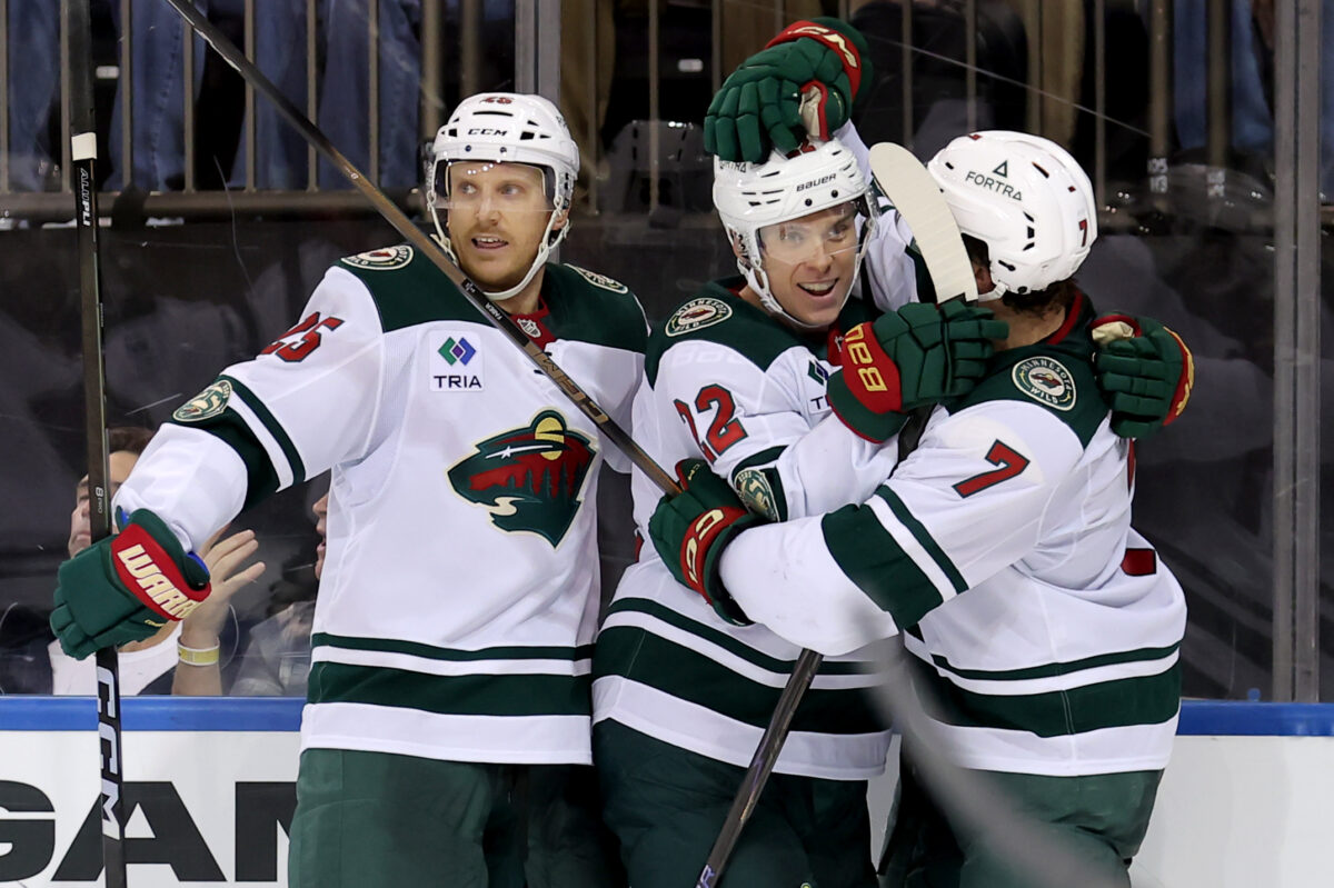 Danila Yurov Jonas Brodin Brock Faber Minnesota Wild