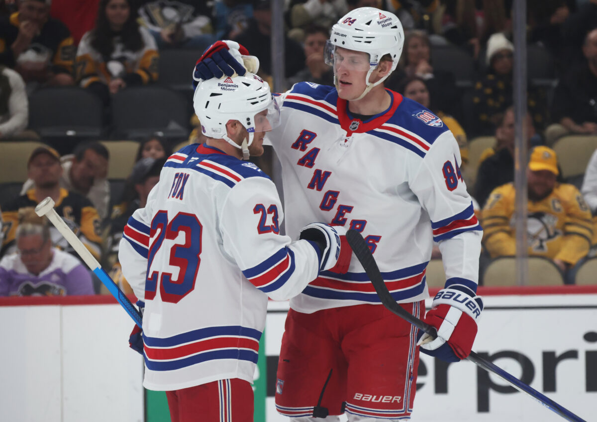 Adam Edstrom Adam Fox New York Rangers