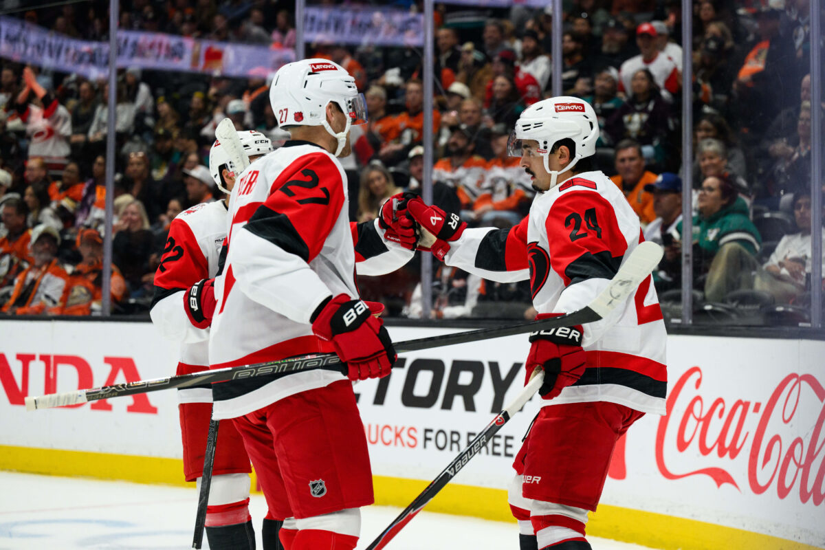 Seth Jarvis Carolina Hurricanes Celebrate
