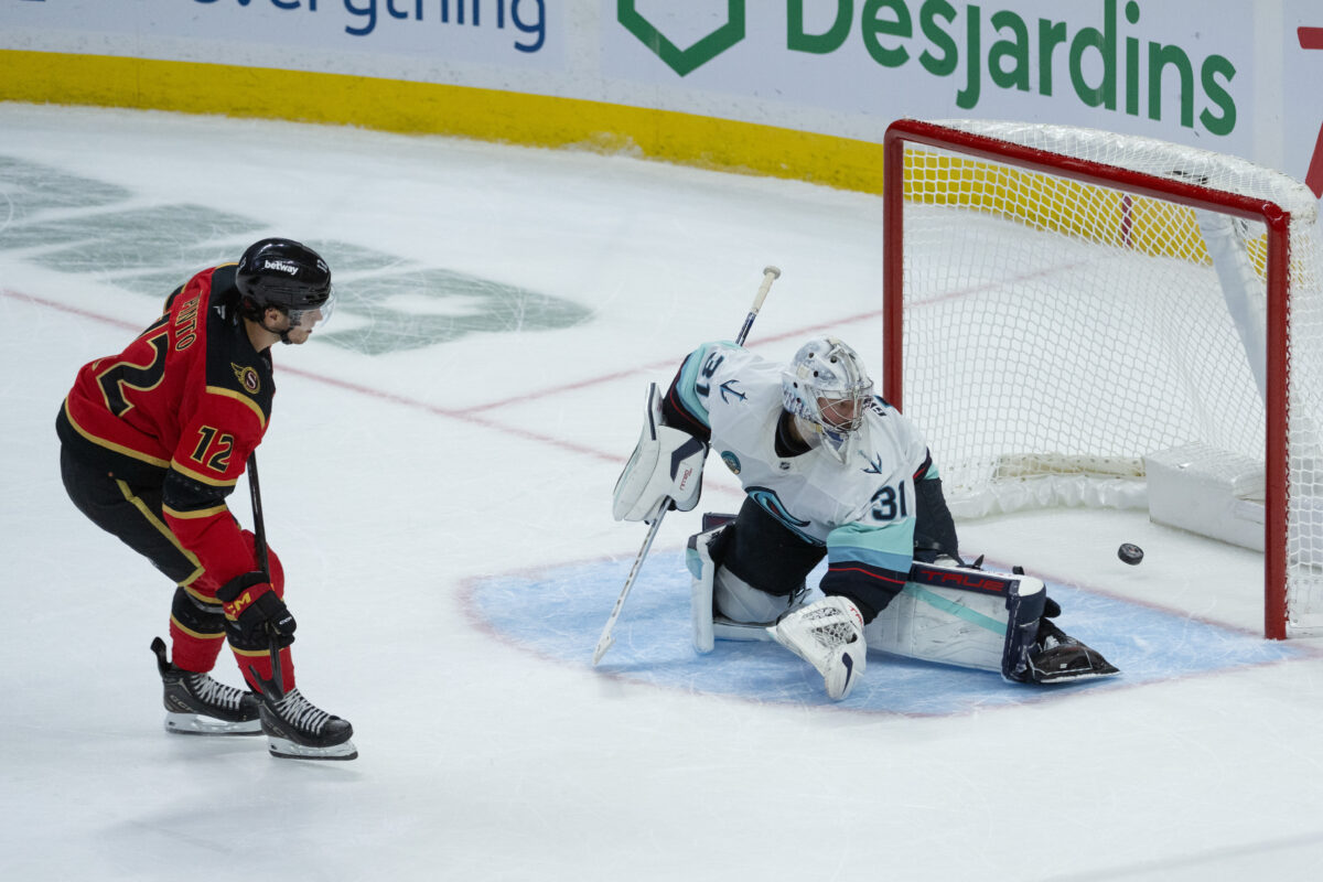 Shane Pinto Ottawa Senatorer Philipp Grubauer Seattle Kraken