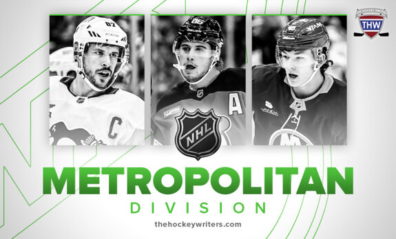 Metropolitan Division Sidney Crosby, Jack Hughes, Matthew Schaefer