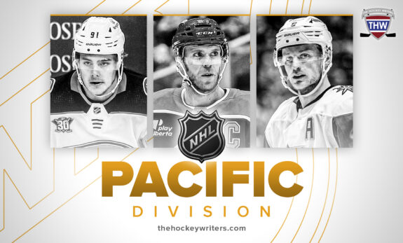 Pacific Division Leo Carlsson, Connor McDavid, Jack Eichel