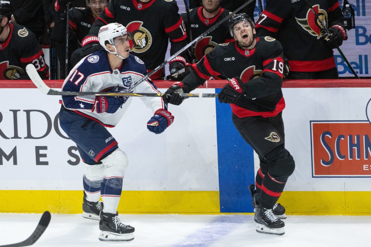 Blue Jackets Mason Marchment Senators Drake Batherson