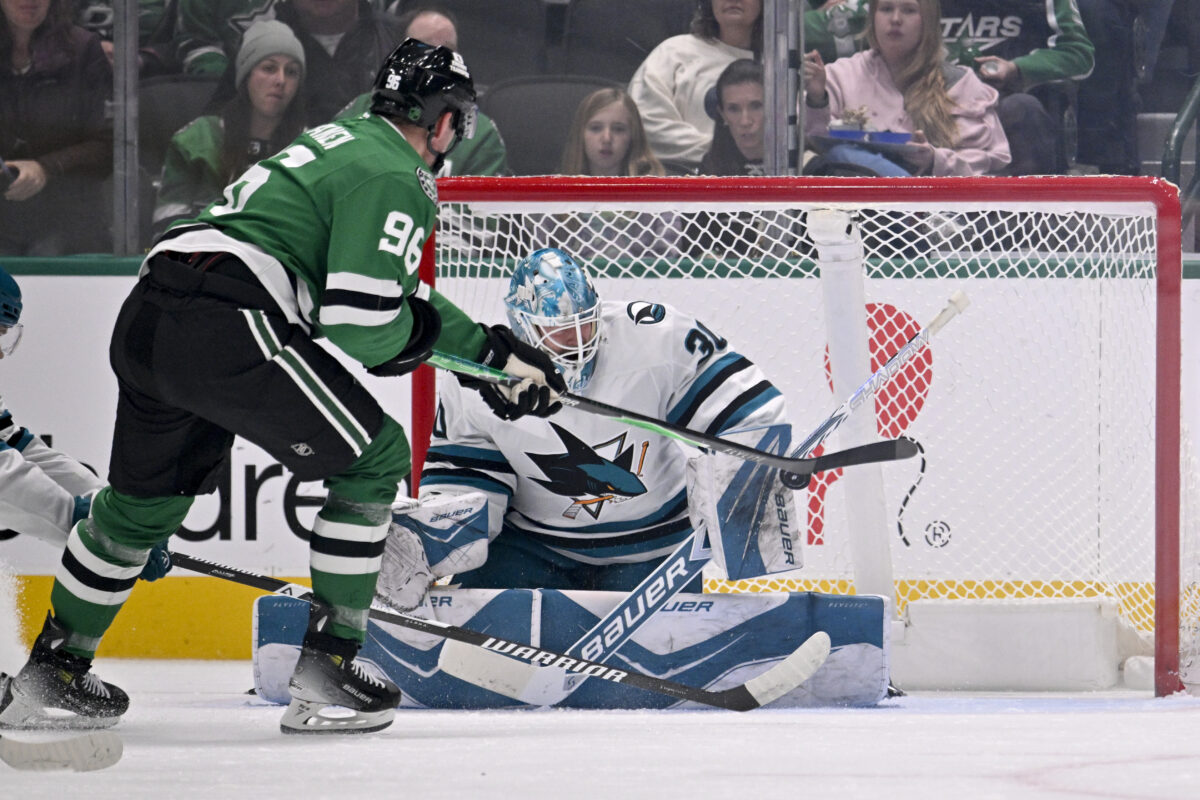 Mikko Rantanen Dallas Stars Yaroslav Askarov San Jose Sharks