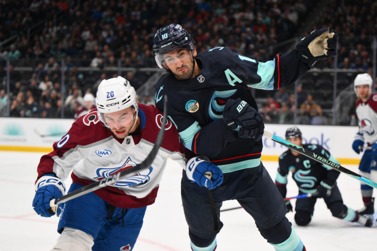 Ross Colton Colorado Avalanche Matty Beniers Seattle Kraken