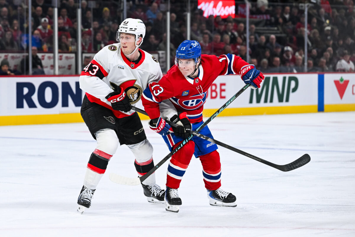 Tyler Kleven Ottawa Senators Cole Caufield Montreal Canadiens